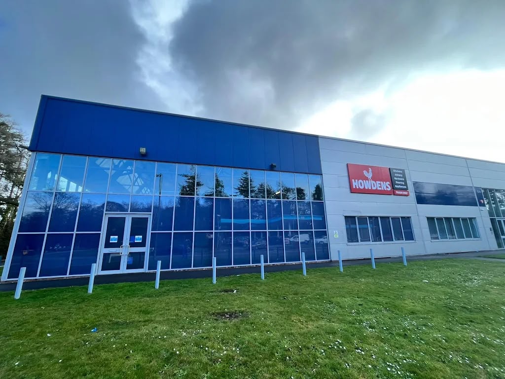 Clean glazing and cladding on a trade counter unit after commercial cleaning in Hampshire