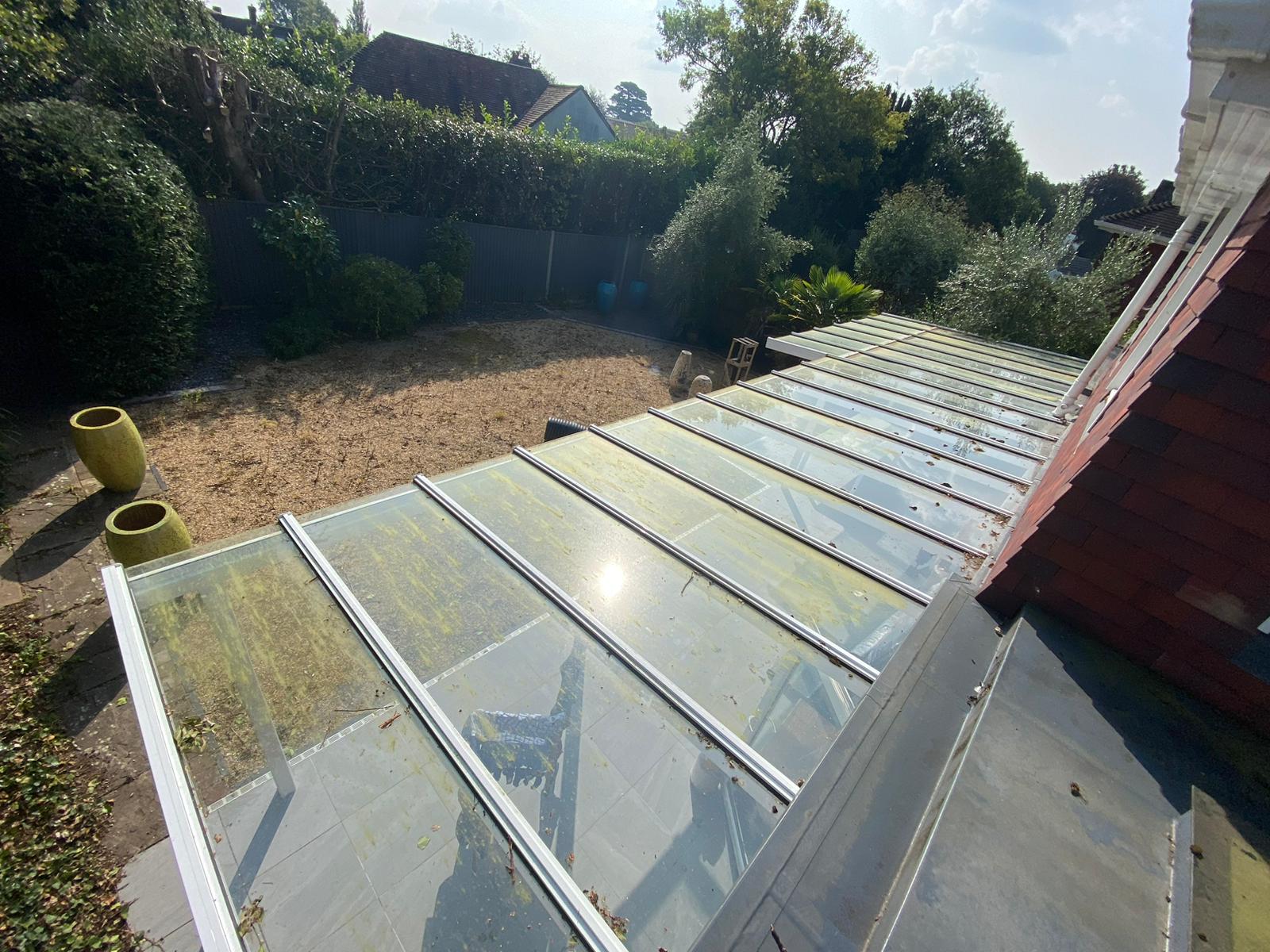 Purefection - Glass Roof Cleaning Before